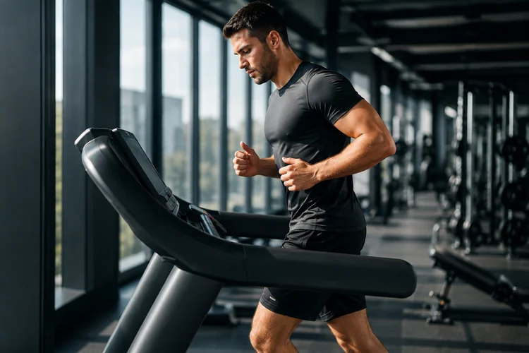 Homem planeja cardio e musculação para preservar massa muscular